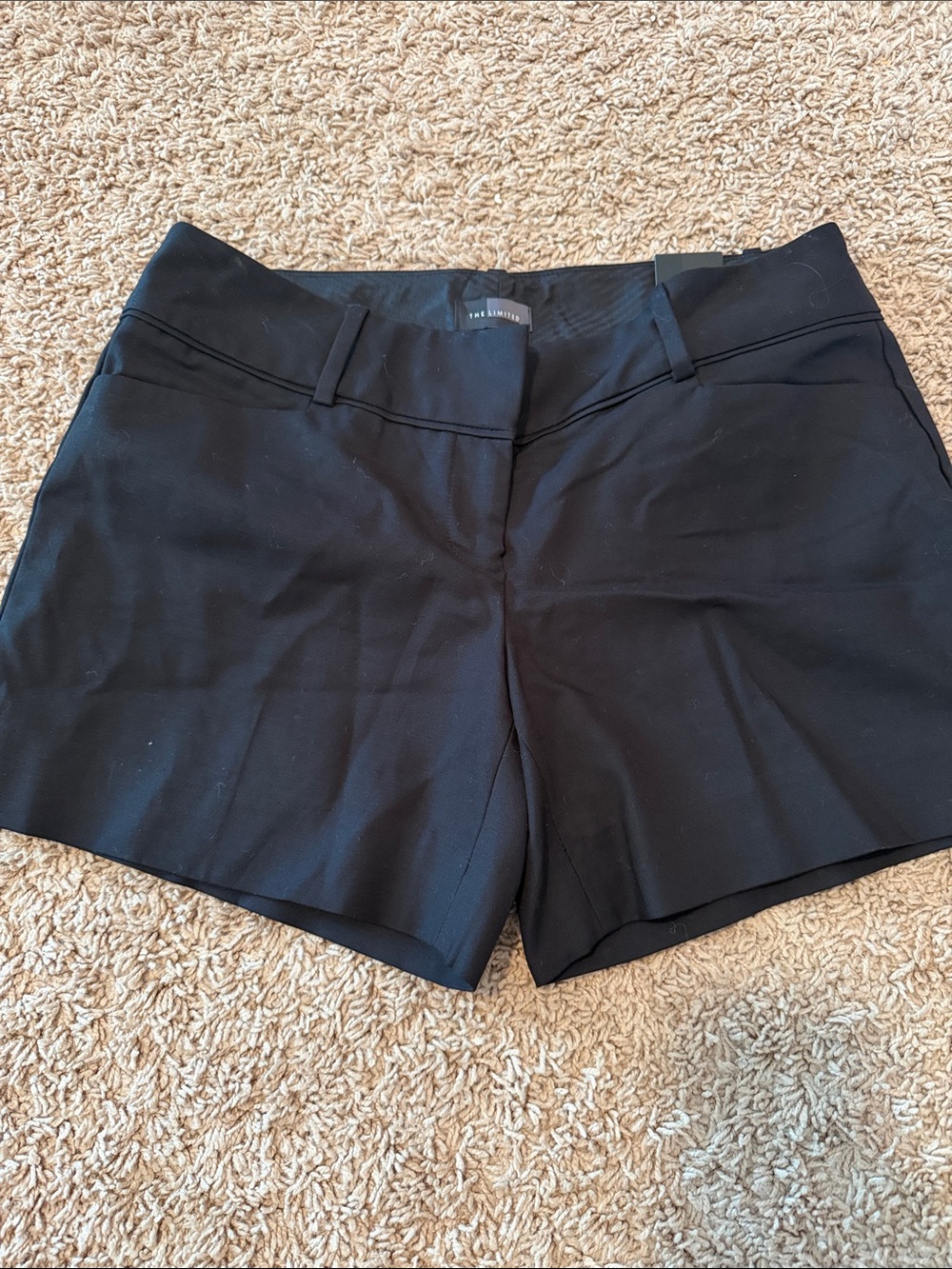 The Limited Black High-Waist Dress Shorts
